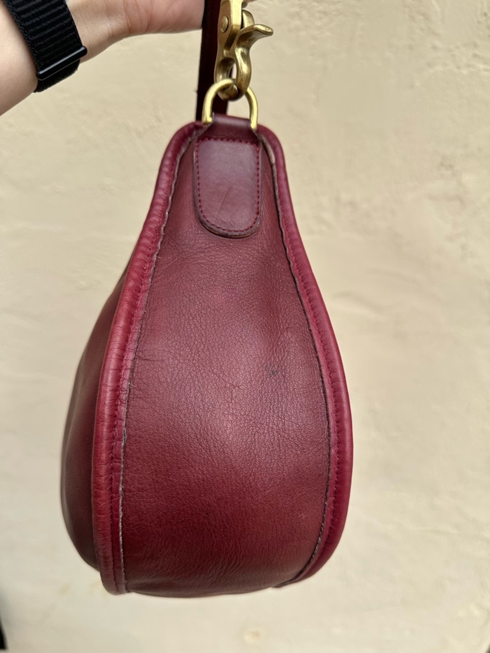 🍷Vintage Coach Swinger Bag in Wine 4040🍷 - Picture 5 of 8